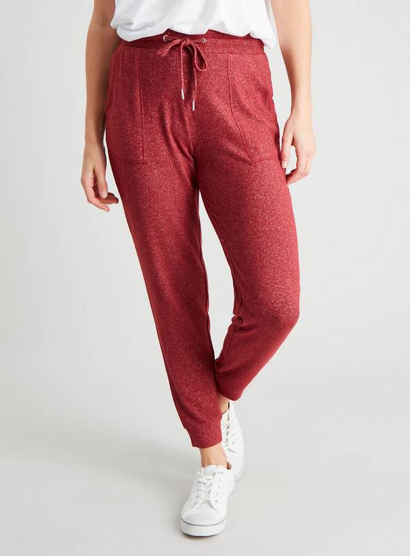 Dark discount red joggers